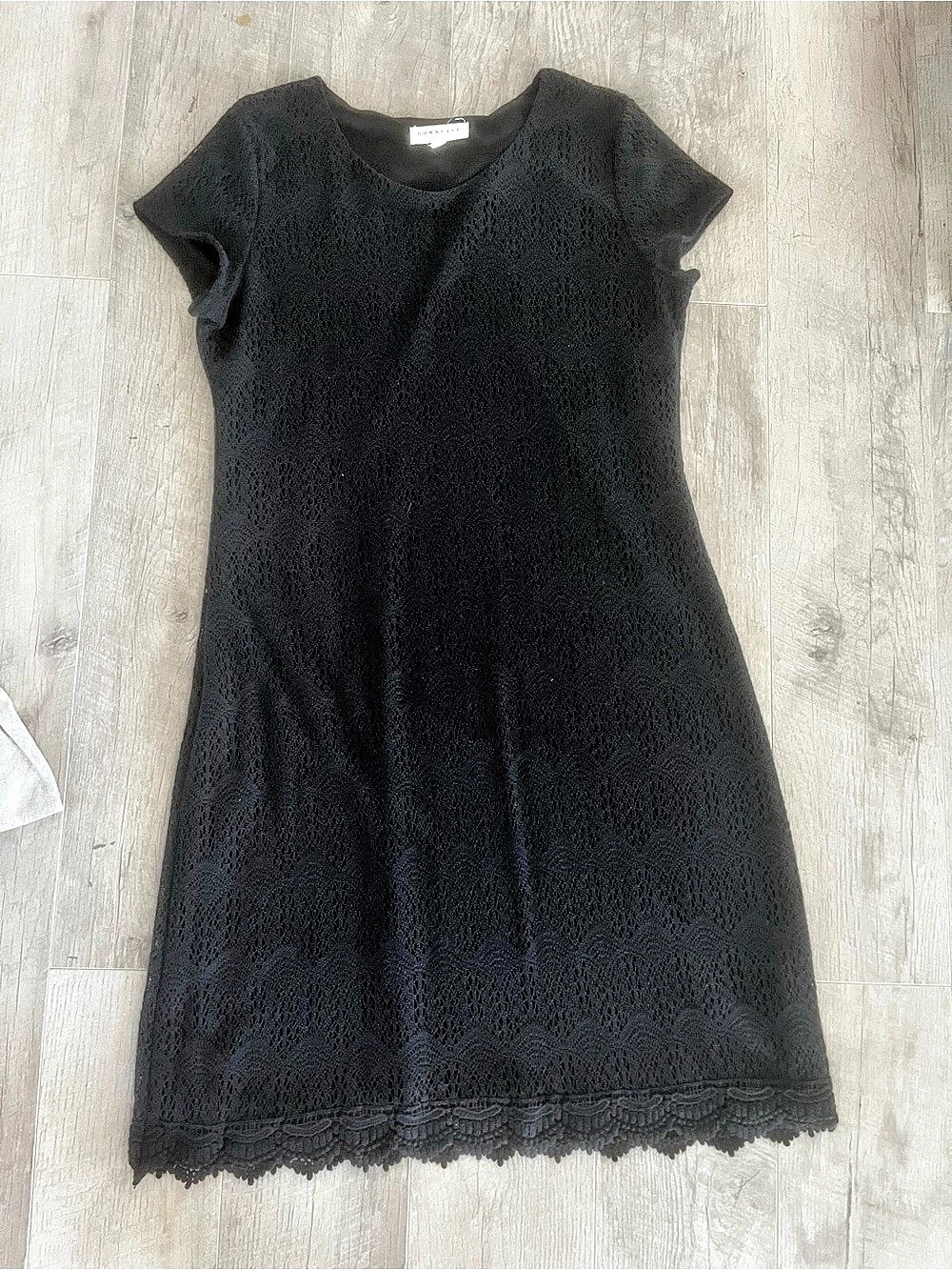Someday Black Lace Mini Dress